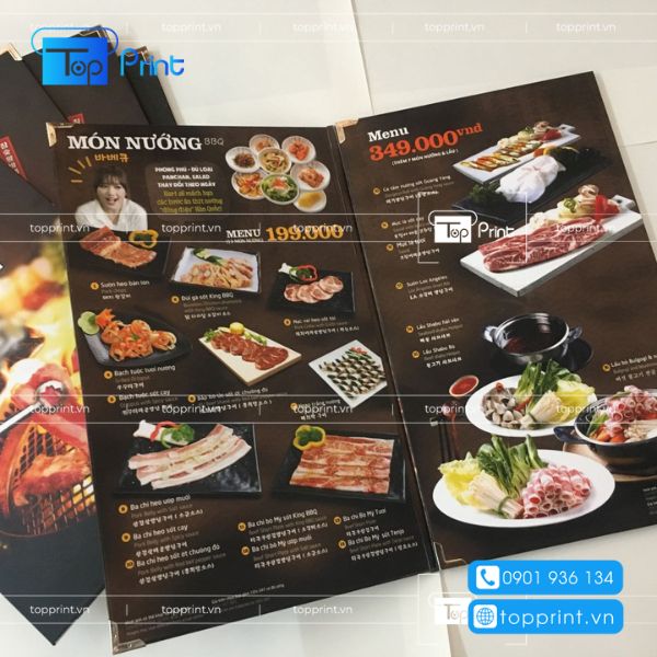 Xưởng in menu nhà hàng giá rẻ tại tp.HCM