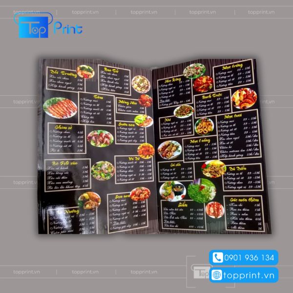 Tầm quan trọng của menu nhà hàng