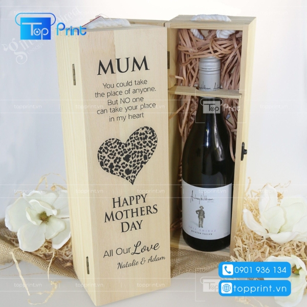 Hộp giấy đựng rượu quà tặng ngày Quốc tế Phụ Nữ