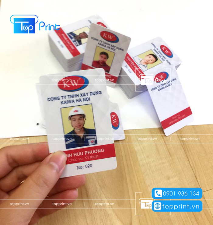 Ảnh thẻ nhựa sử dụng bền đẹp tăng uy tin dịch vụ