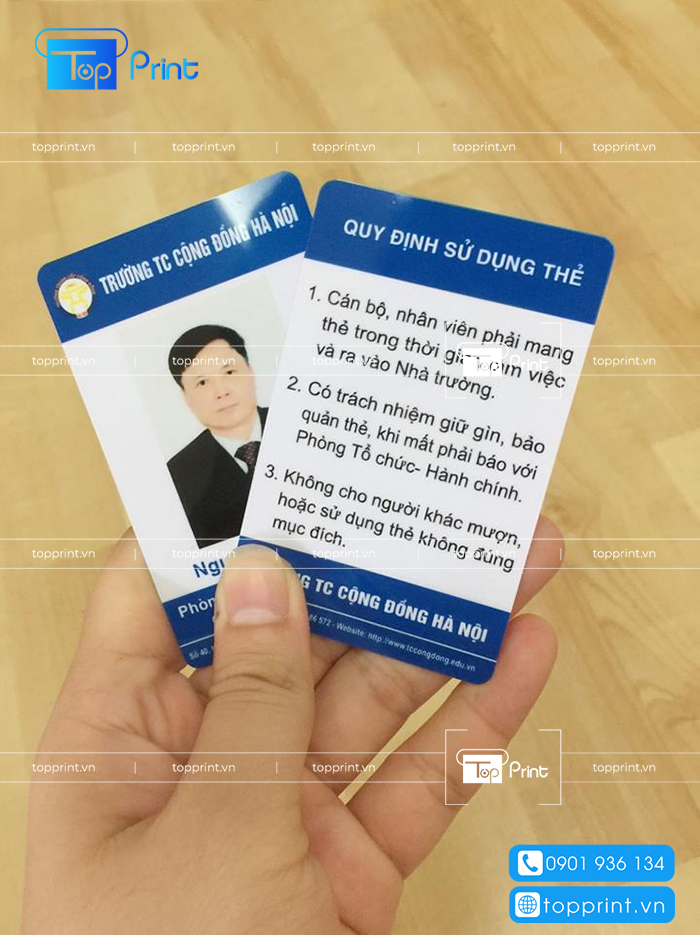 in hình ảnh lên thẻ nhựa là xu hướng hiện nay cảu các công ty tập đoàn lớn hiện nay