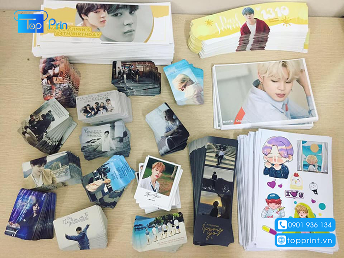 Ảnh thẻ idol kpop ép nhựa