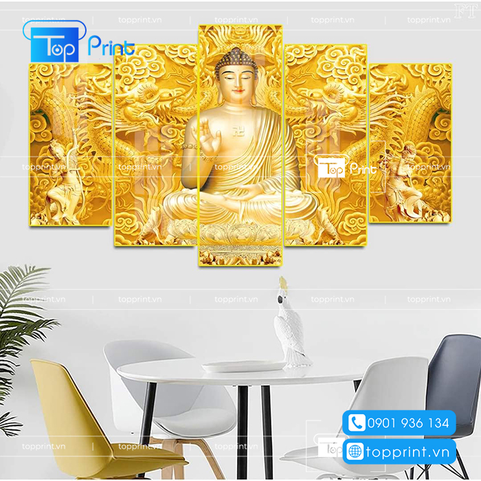tranh phật gi&aacute;o treo tường đẹp sắc n&eacute;t