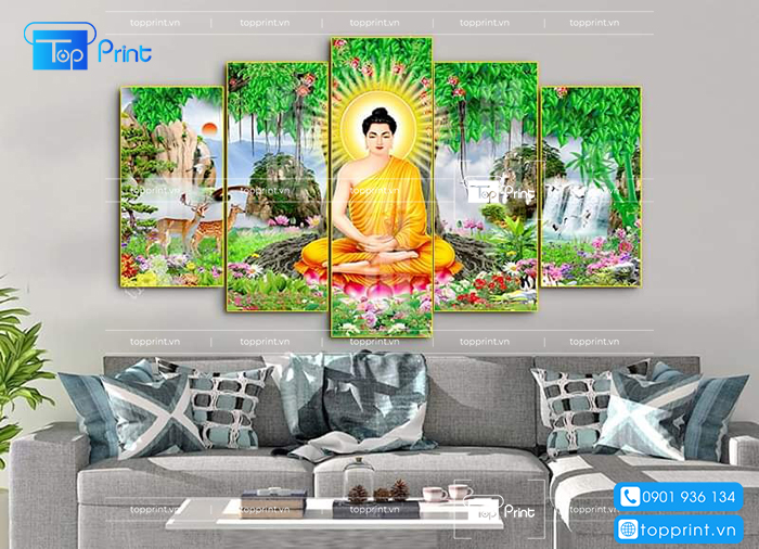 tranh phật di lạc treo tường đẹp&nbsp;