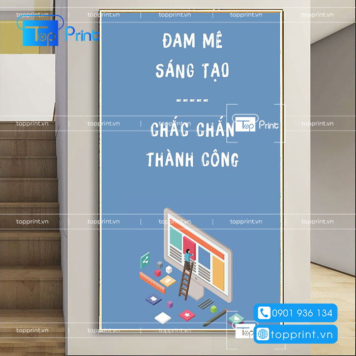 Tranh Động Lực In Canvas Cao Cấp – Bền Màu, Sắc Nét