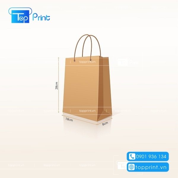 Kích thước khổ trải túi giấy chuẩn