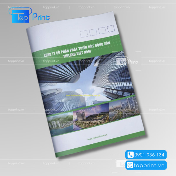 Thiết kế brochure bđs đơn giản