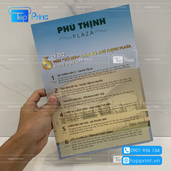 In brochure bất động sản đẹp