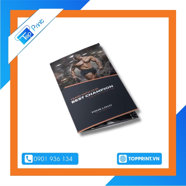 Brochure gym gấp 2 độc đáo