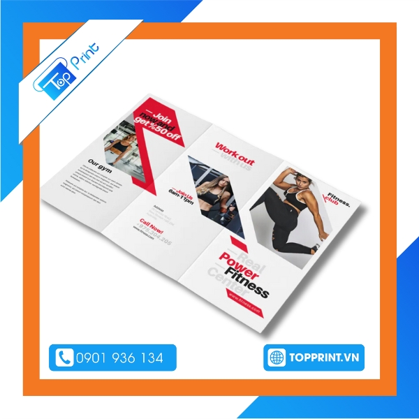 In brochure gym sang trọng