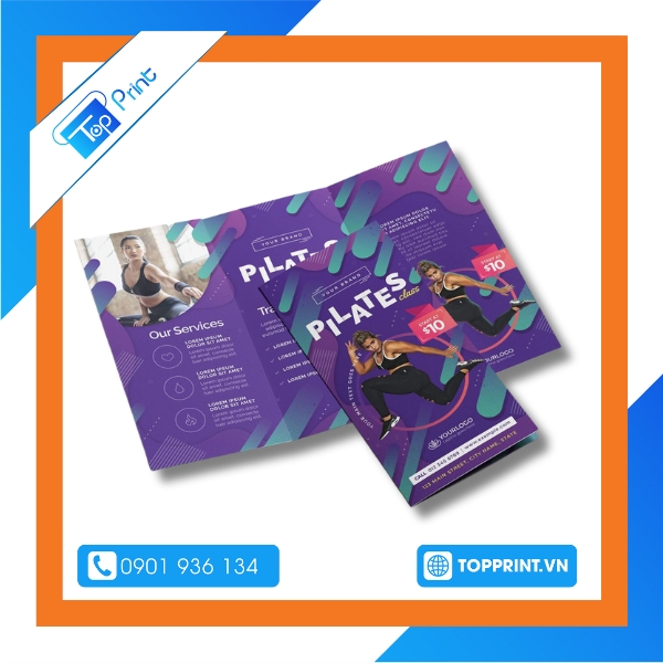 Mẫu brochure chuyên nghiệp dành cho phòng gym