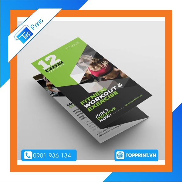 In brochure phòng tập gym giá rẻ tphcm
