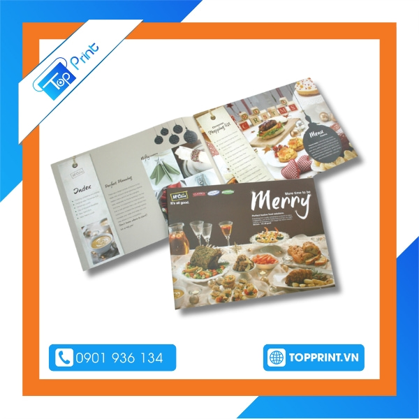Mẫu brochure nhà hàng sang trọng