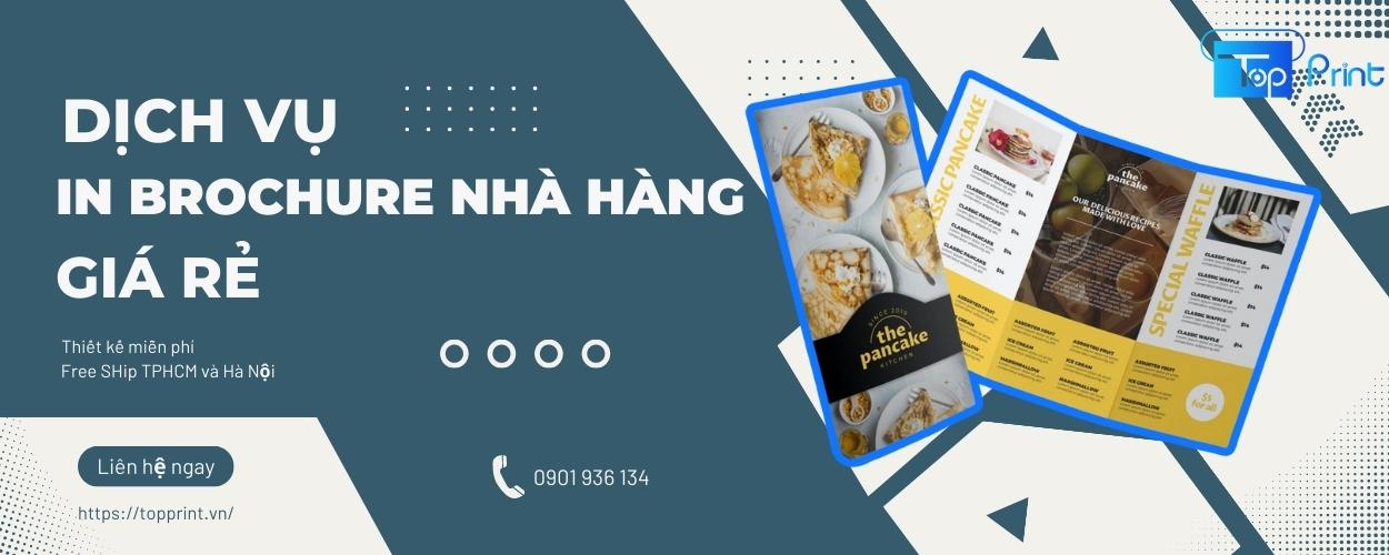 Dịch vụ in Brochure nhà hàng giá rẻ khu vực HCM và Hà Nội