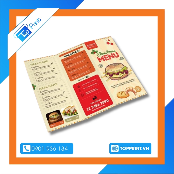 Mẫu Brochure nhà hàng tinh tế