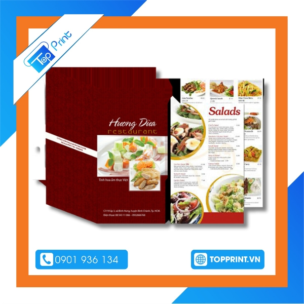Mẫu brochure Restaurant độc quyền