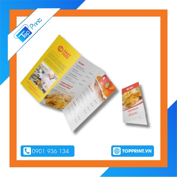 Brochure cửa hàng Fast Food