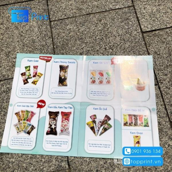 Mẫu brochure quảng cáo sản phẩm kem