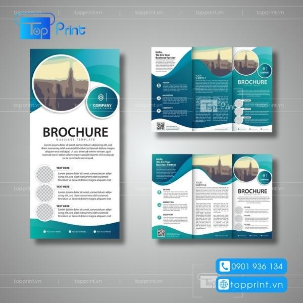In brochure quảng cáo bằng giấy gì