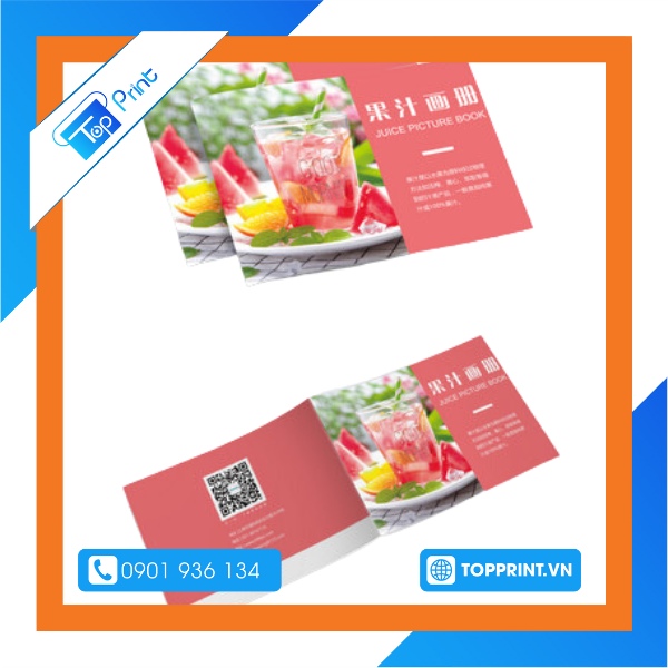 Mẫu brochure trái cây ép nước