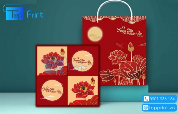Túi giấy thân thiện môi trường dùng đựng bánh trung thu