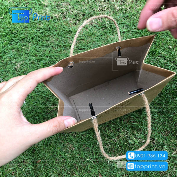 Chất liệu làm túi đựng rau củ chủ yếu từ chất liệu giấy Kraft