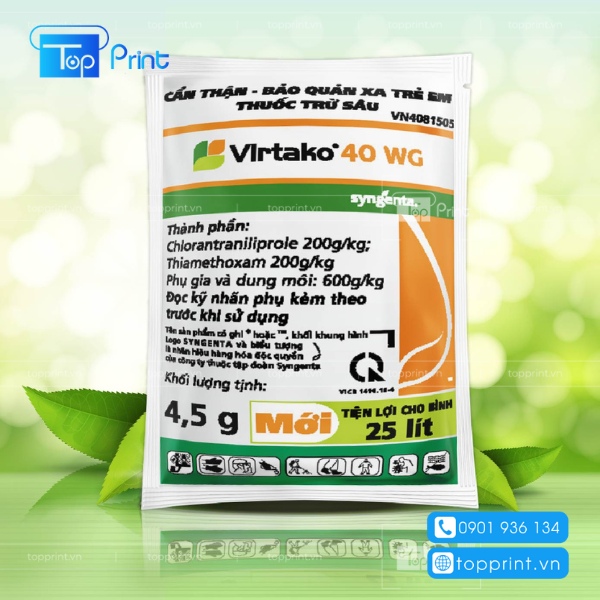 Tem decal PVC dán cảnh báo thuốc trừ sâu nguy hiểm