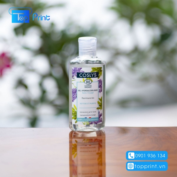 In tem nhãn nước rửa tay khô thơm lâu