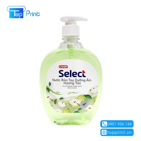 Nhãn gel rửa tay dưỡng ẩm giá rẻ