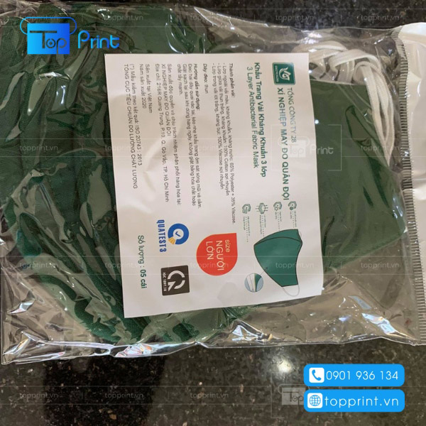Nhãn dán khẩu trang bộ đội uy tín, chất lượng