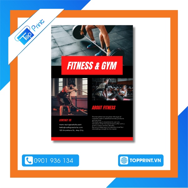 In tờ rơi gym theo yêu cầu giá rẻ