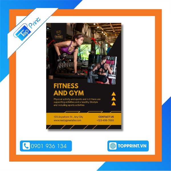 Tờ rơi gym and ffiness đẹp