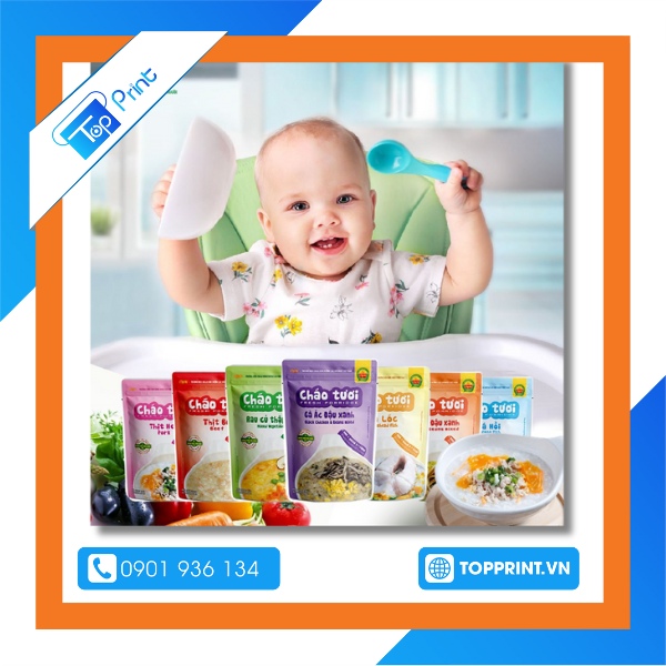 In tờ rơi quảng cáo cháo dinh dưỡng thập cẩm