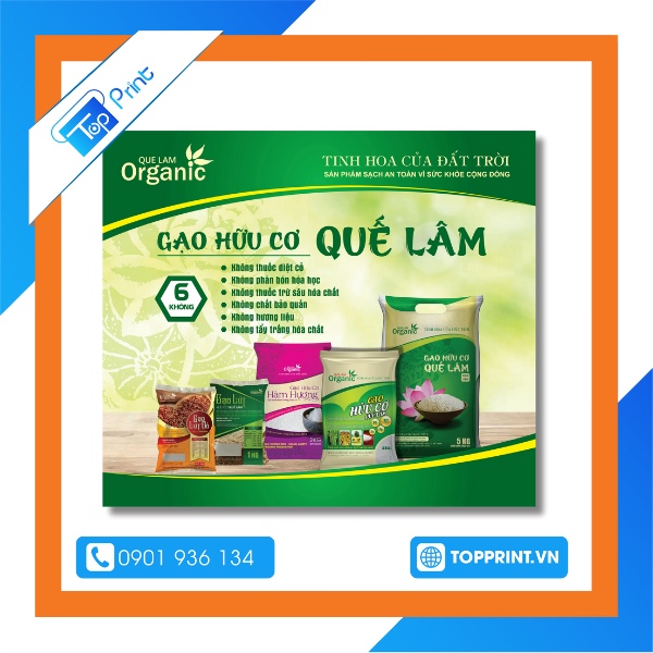 Mẫu quảng cáo gạo giá lẻ