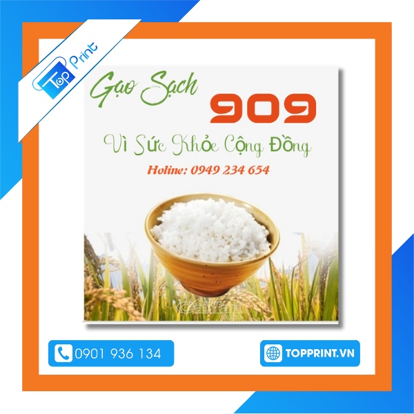 Quảng cáo gạo bằng tờ rơi