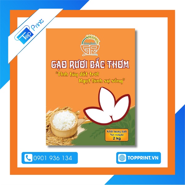 Tờ rơi gạo quảng cáo sự kiện đặc biệt