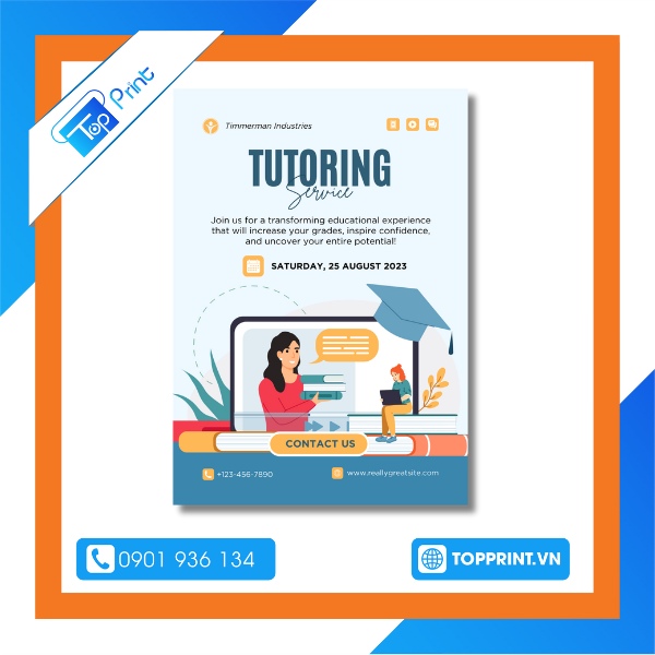 Mẫu tờ rơi trung tâm gia sư uy tín 