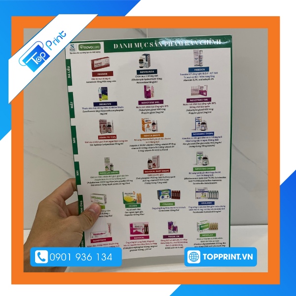 Mẫu tờ rơi liệt kê sản phẩm, thực phẩm