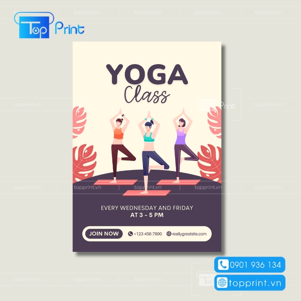 Xưởng in tờ rơi Yoga giá rẻ tại TPHCM và Hà Nội