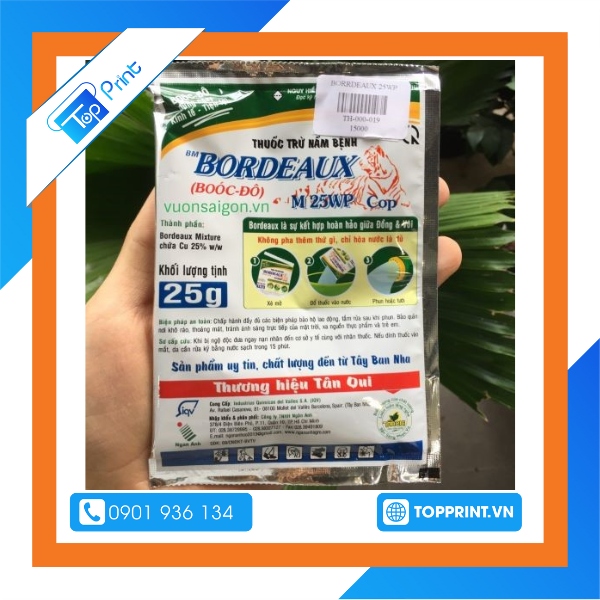Túi đựng thuốc trừ sâu ghép màng nhôm