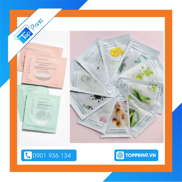 Mẫu túi giấy ghép màng nhôm đựng mỹ phẩm