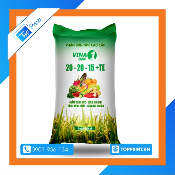 Túi giấy ghép màng nhôm đựng phân bón