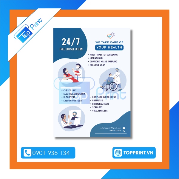 mẫu tờ rơi quảng cáo phòng khám