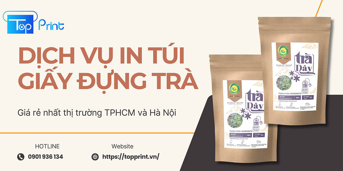  Dịch vụ in túi giấy đừng trà chất lượng và ấn tượng nhất HCM và Hà Nội