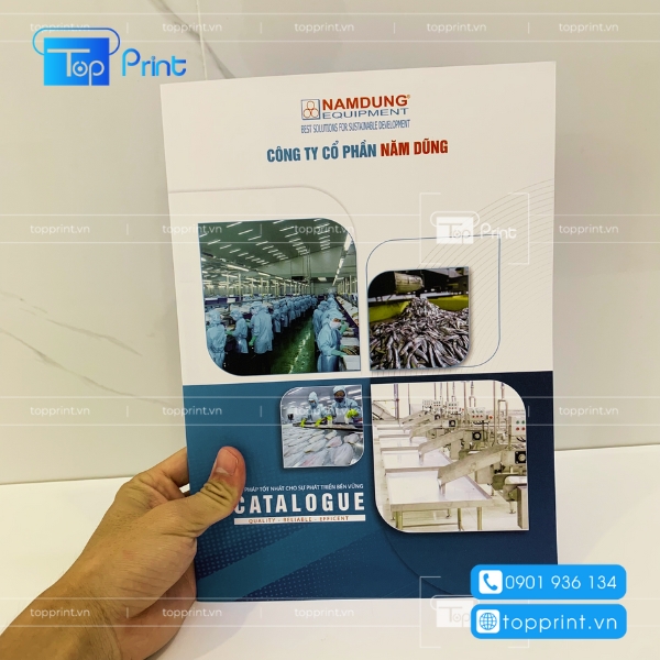 Dịch vụ in catalogue giới thiệu công ty giá rẻ TOPPRINT