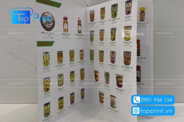 Mẫu catalogue giới thiệu sản phẩm ăn liền