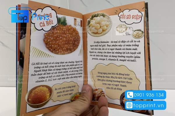 Dịch vụ in catalogue giới thiệu sản phẩm ẩm thực miền núi