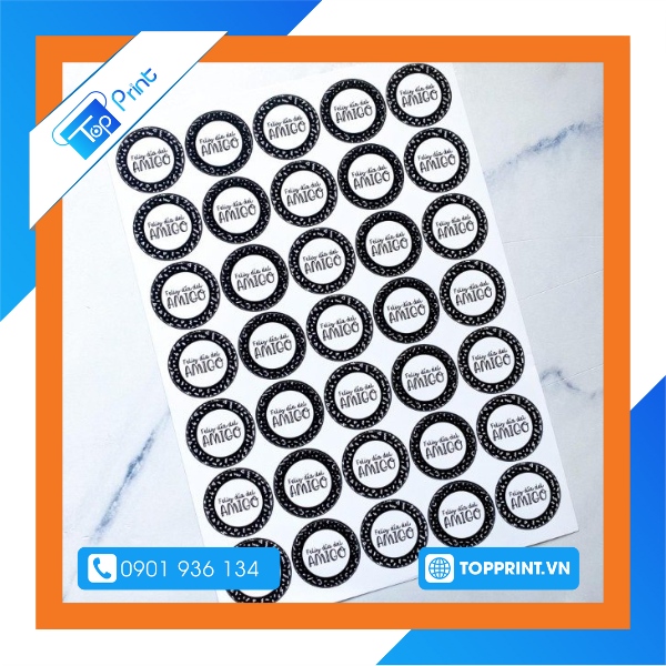 Mẫu sticker nhãn dán A4 sản phẩm