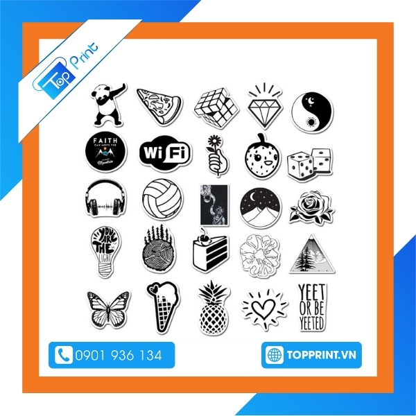 Dịch vụ in ấn sticker không màu tại TPHCM và Hà Nội