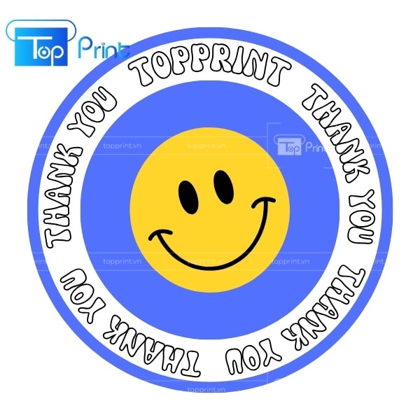 Màu sắc sticker nhãn dán hình mặt cười